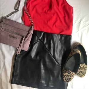 NWOT LEATHER SKIRT